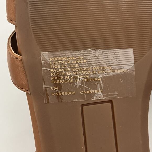 Nordstrom Carolina Slide Tan Toffee Size 8 Sandals classic coastal boho chic - Picture 10 of 12